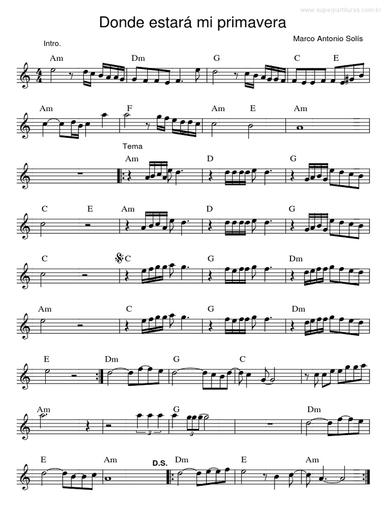 Dondeestaramiprimavera Cancion de Marcos Antonio Solis