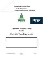 Controller Types Experiments: Principles of Automatic Control Lab #2