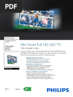 Slim Smart Full HD LED TV: With Ambilight 2-Sided