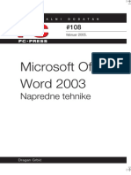 Word 2003 Napredne Tehnike