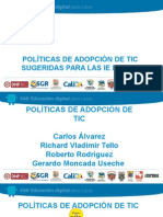 Políticas de Adopción TIC Equipo de Trabajo