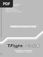 Thrustmaster T Flight Stick X Notice Manuel Mode Emploi Guide PDF