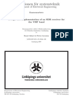 Design and Implementation of An SDR Receiver For The VHF Band