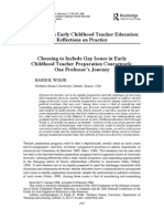 Innovations in Early Childhood Teacher Education: Reflections On Practice