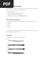 Essential Orchestra Instrument Guide | PDF | Clef | Musical Instruments