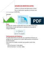 Cuadratura de Newton Cotes