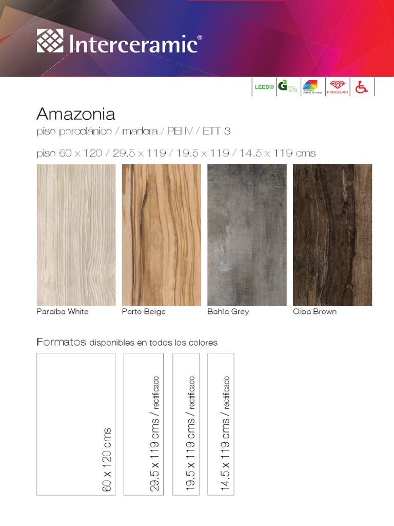 Catálogo Interceramic 2024: Pisos y Azulejos | PDF | Hogar, jardinería ...