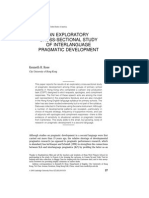 An Exploratory Cross-Sectional Study of Interlanguage Pragmatic Development