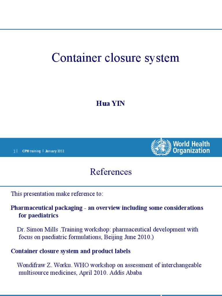 Container Closure System: Hua Yin | Download Free PDF | Polyethylene ...