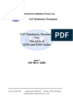 626978.IAF MD5 2009 QMS EMS - Audit - Duration - Pub PDF