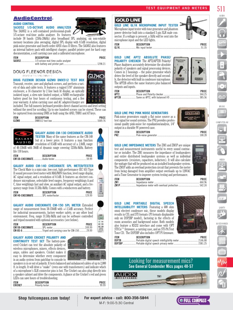 Xlr Microphone Cable Wiring Polarity Tester Sc