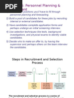 Chapter 5: Personnel Planning & Recruitment