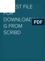 Test file for downloading from Scribd Test file for downloading from Scribd