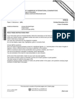 University of Cambridge International Examinations General Certificate of Education Advanced Subsidiary Level and Advanced Level