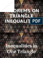 Theorems On Triangle Inequalities