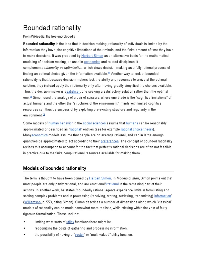 Rational choice picture