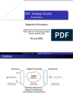 EC201: Analog Circuits: Nagendra Krishnapura