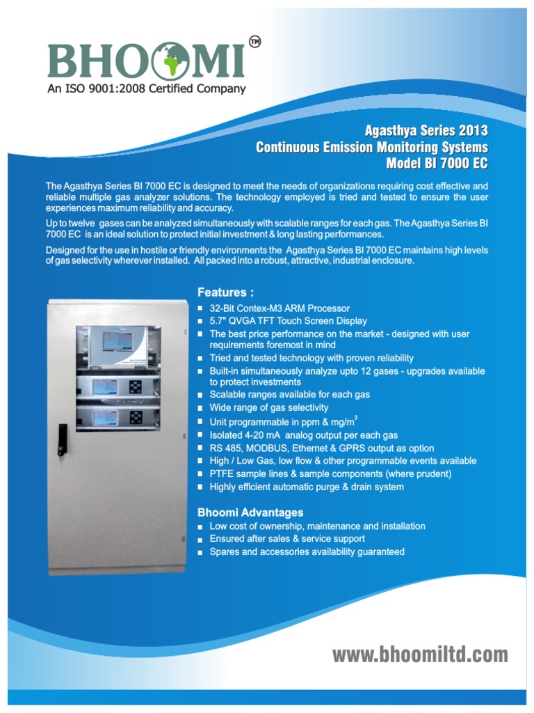 Continuous Emission Monitoring System Manufacturer in India Vacuum