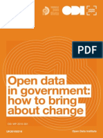 Open Data in Government: How To Bring About Change