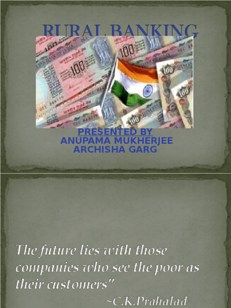Rural Banking Solutions & Objectives | PDF | Cooperative | Banks