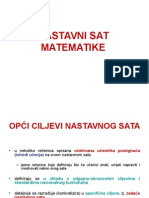 Nastavni Sat Matematike