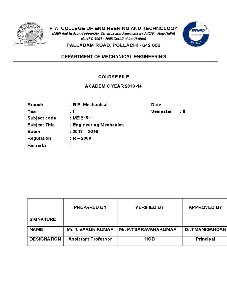 P. A. College of Engineering and Technology | PDF | Business ...