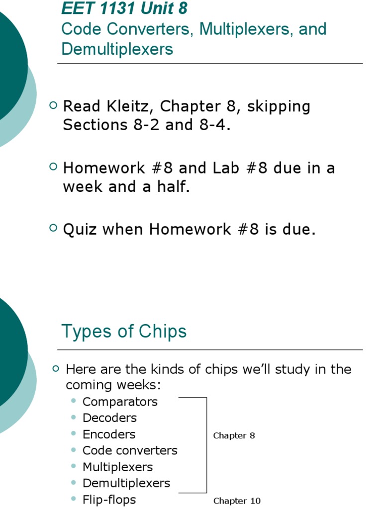 Code Converters, Multiplexers, and Demultiplexers PDF Binary Coded