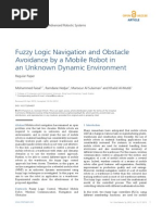 Fuzzy Logic Navigation and Obstacle Avoidance by A Mobile Robot in An Unknown Dynamic Environment