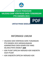 Petunjuk Pengisian Data Tunjangan PTK Dikmen 2015 Untuk Pihak Sekolah