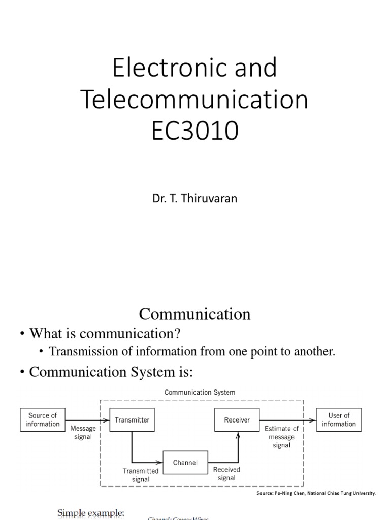 Communication Systems Overview | PDF | Transmission Medium | Telephone