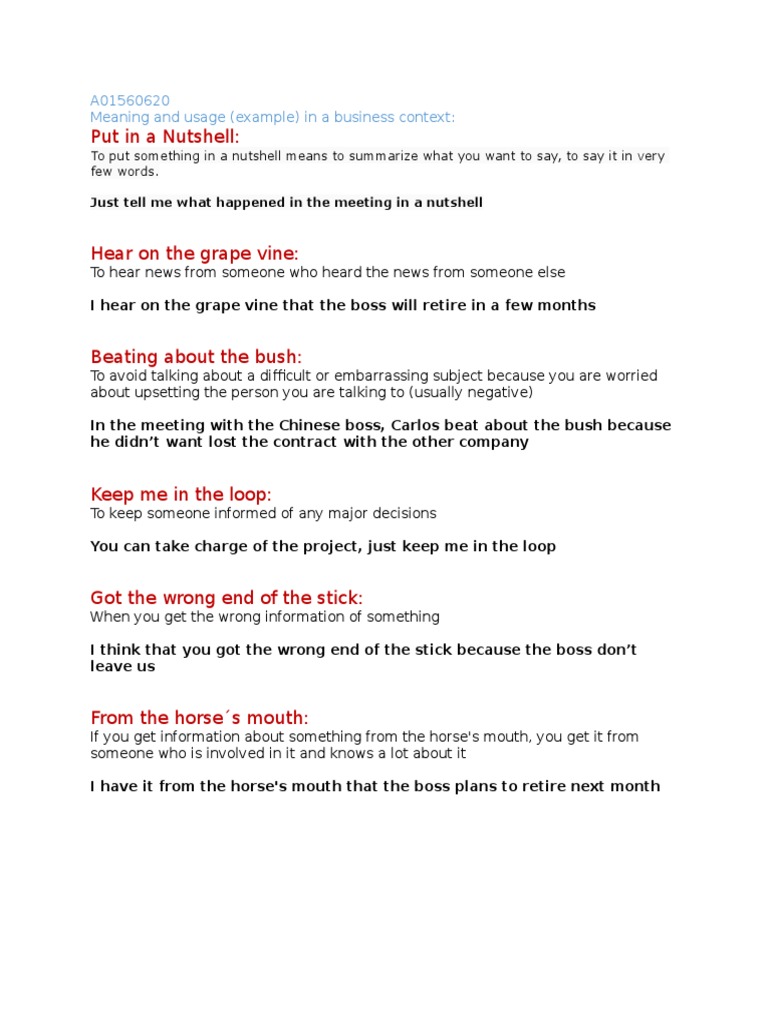 Meaning and Usage | PDF