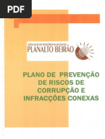 Plano de prevenção de riscos de corrupção e infrações conexas