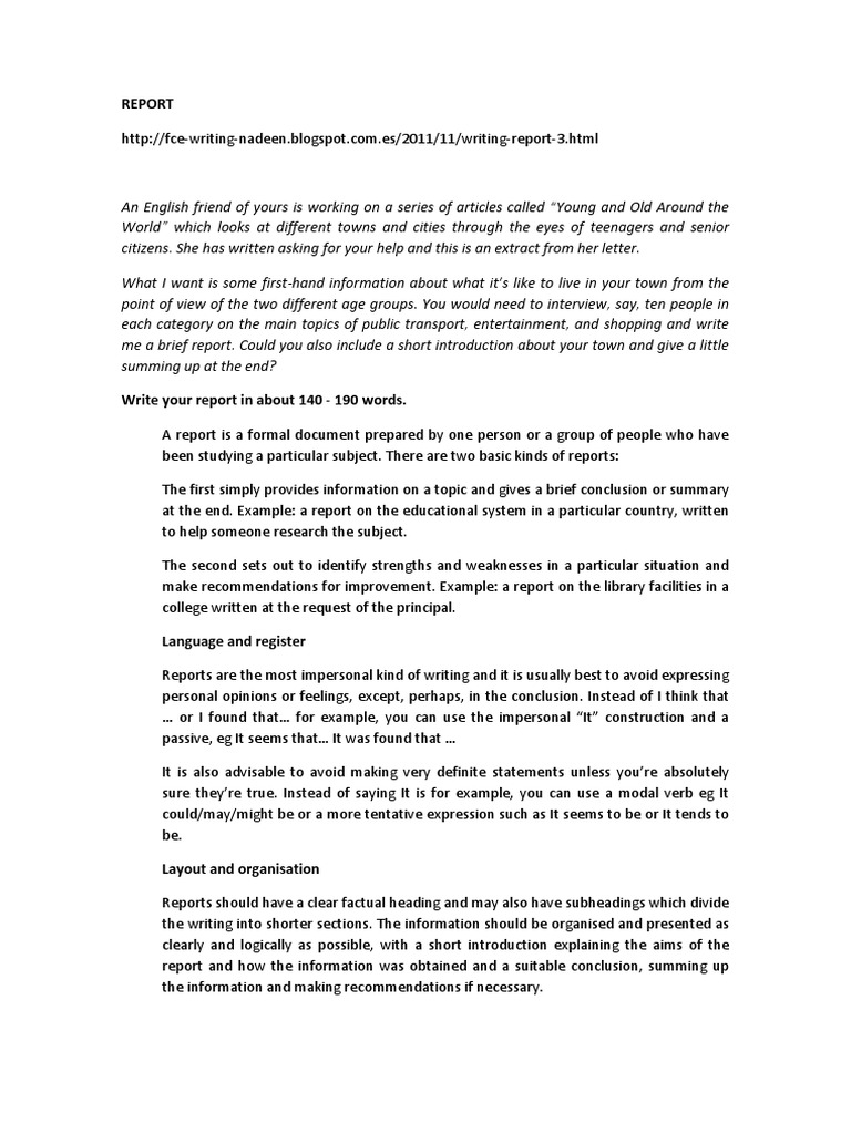 How to Write a Report | Ellipsis | English Language