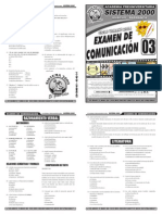 Examen 03 de Comunicación Verano 2014