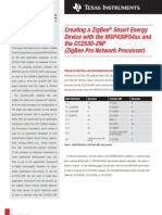 Creating a ZigBee® Smart Energy Device with the MSP430F54xx and the CC2530-ZNP (ZigBee Pro Network Processor)