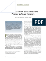 Identification of Extraterrestrial Peridot by Trace Elements