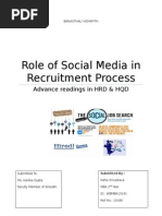 Role of Social Media in Recruitment Process