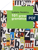101 Greseli Gramaticale Isabela Nedelcu