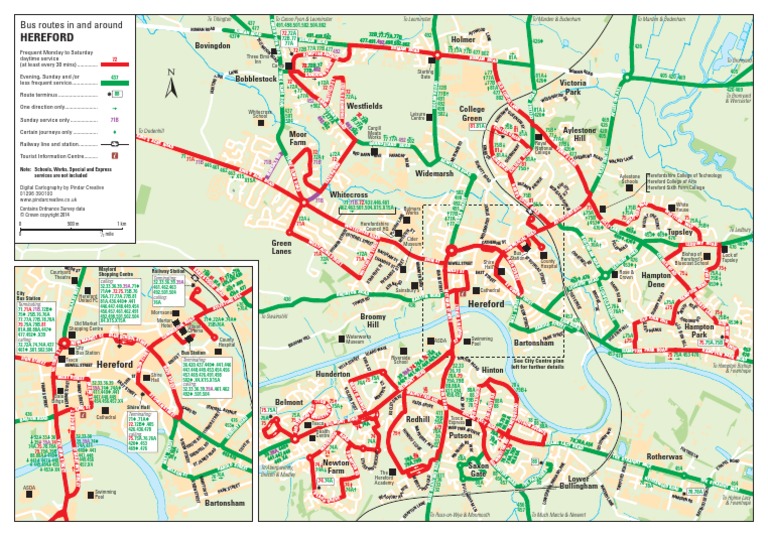 Hereford City Bus Map 0913 | PDF