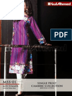 GUL AHMED Single Print Cambric Collection 2014