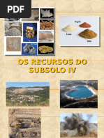 Recursos Subsolo IV - Problemas  e Potencialidades