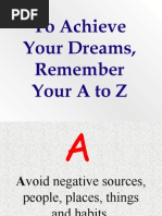 Download A to Z to Achieve Your Dreams by sonu_kochar SN255966 doc pdf