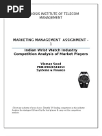 Download Indian Wrist Watch Industry- Competition Analysis of Market Leaders by vismay_sood SN25596854 doc pdf