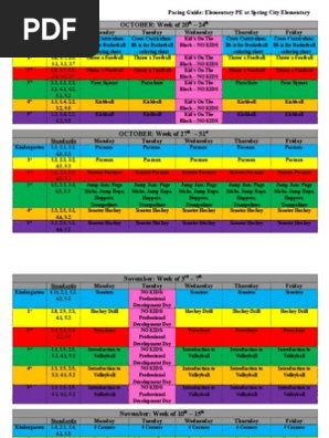 pacing guide