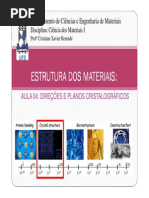Direções e Planos Cristalograficos