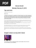 Deccan Herald Monday February 16, 2015