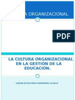 La Cultura Organizacional