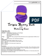 Triple Berry Hat and Cowl