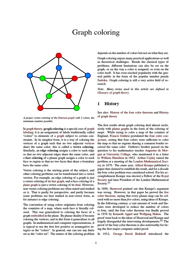 Graph Coloring | Combinatorics | Applied Mathematics