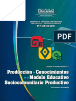 Producción de Conocimientos en el modelo educativo socio comunitario productivo